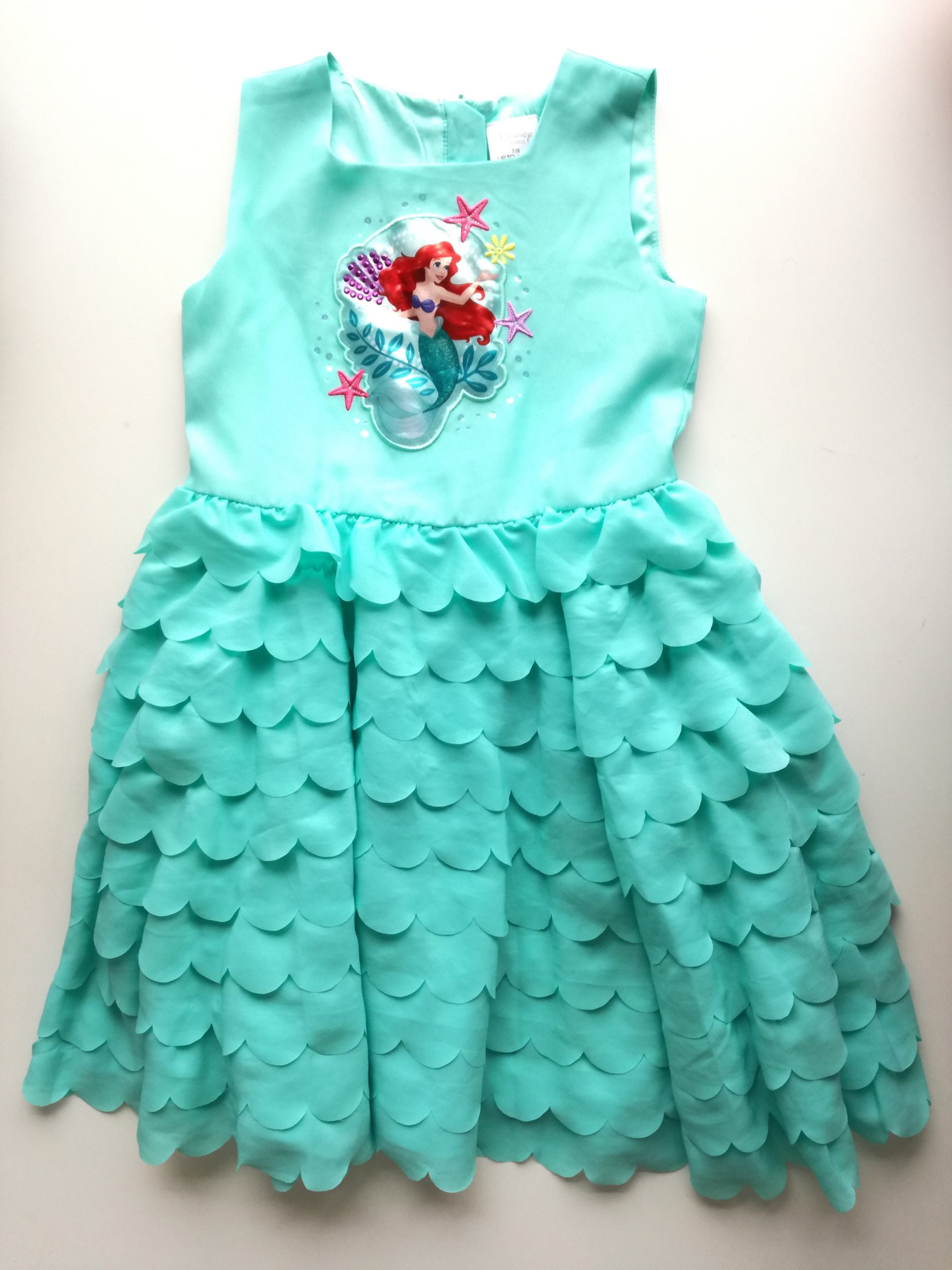 Vestito Bimba Ariel Disney 7-8 anni - MyBabyMarket